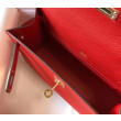 Hermes Kelly Pochette Borsa Rosso Epsom