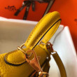 Hermes Mini Kelly 20cm Borsa Giallo Clemence Hermes Mini Kelly 20cm Borsa Giallo Clemence