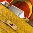 Hermes Mini Kelly 20cm Borsa Giallo Clemence Hermes Mini Kelly 20cm Borsa Giallo Clemence