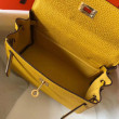 Hermes Mini Kelly 20cm Borsa Giallo Clemence Hermes Mini Kelly 20cm Borsa Giallo Clemence