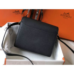 Hermes Sac Roulis Mini Replica Perfetta Nero Evercolor Vitello