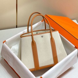 Hermes Garden Party 36cm Borsa Replica 1:1 Toile e Oro qualità specchio Replica Perfette Hermes Garden Party 36cm Borsa 1:1 Toile e Oro imitazioni