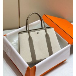 Hermes Garden Party 36cm Borsa Toile e Talpa Hermes Garden Party 36cm Borsa Toile e Talpa