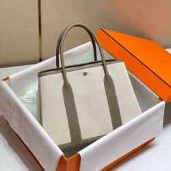 Hermes Garden Party 36cm Borsa Toile e Talpa Replica qualità specchio Replica Perfette Hermes Garden Party 36cm Borsa Toile e Talpa imitazioni