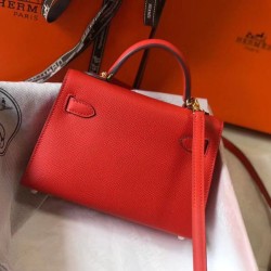 Replica Perfette Hermes Kelly Mini II Bora Pari all'originale replica Rouge Casaque Epsom imitazioni
