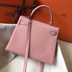 Qualità superiore replica Hermes Kelly 28cm Retourne rosa Clemence Replica qualità specchio Replica Perfette Qualità superiore replica Hermes Kelly 28cm Retourne rosa Clemence imitazioni