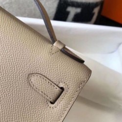 Hermes Kelly Pochette Borsa Gris Tourterelle Epsom Replica qualità specchio Replica Perfette Hermes Kelly Pochette Borsa Gris Tourterelle Epsom imitazioni