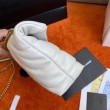 Imitazione Borse Replica Alta Qualità Saint Laurent Puffer Toy agnello bianca