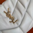 Imitazione Borse Replica Alta Qualità Saint Laurent Puffer Toy agnello bianca