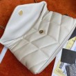 Imitazione Borse Replica Alta Qualità Saint Laurent Puffer Toy agnello bianca