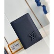 imitazione LV Pocket Organizer LV Aerogram blu navy M11489