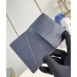 imitazione LV Pocket Organizer LV Aerogram blu navy M11489