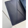 imitazione LV Pocket Organizer LV Aerogram blu navy M11489