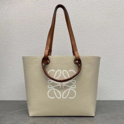 Loewe Anagram Medium Tote Borse Replica Alta Qualità Jacquard e Vitello qualità specchio Replica Perfette Loewe Anagram Medium Tote Borse Alta Qualità Jacquard e Vitello imitazioni