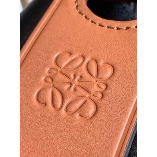Replica Perfette Loewe Piccolo Balloon Bucket Borse  Nero/Tan vitello imitazioni