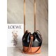 Replica Perfette Loewe Piccolo Balloon Bucket Borse  Nero/Tan vitello imitazioni