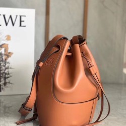 Loewe Piccolo Balloon Bucket Borsa Replica 1:1 Cammello vitello qualità specchio Replica Perfette Loewe Piccolo Balloon Bucket Borsa 1:1 Cammello vitello imitazioni