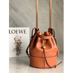 Loewe Medium Balloon Bucket Borse Replica Camel Calfskin