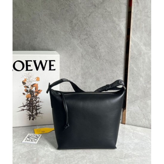 Replica Perfette Loewe Cubi Piccolo  Perfetta Nero Vitello e Jacquard imitazioni