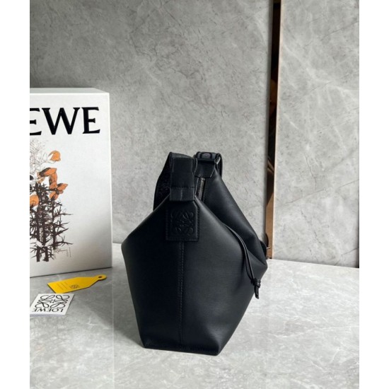 Replica Perfette Loewe Cubi Piccolo  Perfetta Nero Vitello e Jacquard imitazioni