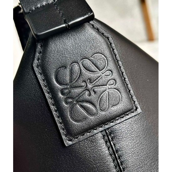 Replica Perfette Loewe Cubi Piccolo  Perfetta Nero Vitello e Jacquard imitazioni