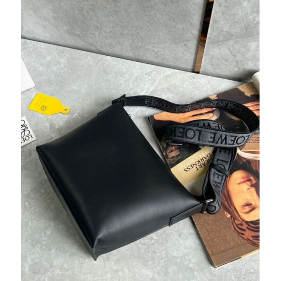 Replica Perfette Loewe Cubi Piccolo  Perfetta Nero Vitello e Jacquard imitazioni