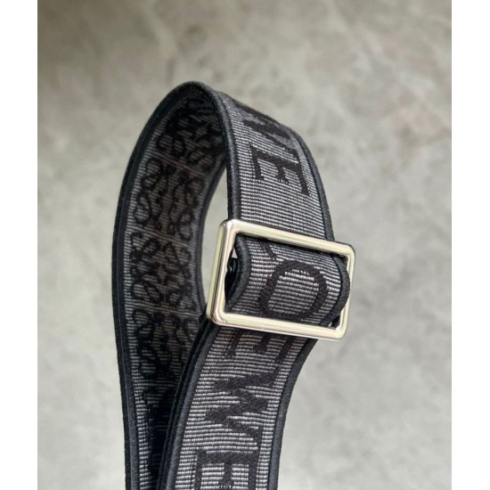 Replica Perfette Loewe Cubi Piccolo  Perfetta Nero Vitello e Jacquard imitazioni