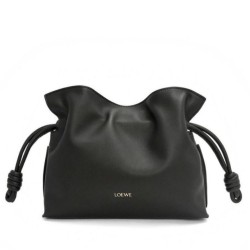 Replica Perfette Loewe Mini Flamenco Clutch Borse Firmate  Nero Nappa Vitello imitazioni