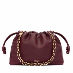 Replica Perfette Loewe Flamenco Purse Borgogna Nappa Agnello imitazioni