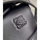 Replica Perfette Borsa Gate piccola Loewe vitello nera e jacquard imitazioni