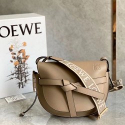 Loewe Gate Piccolo Borsa Sabbia Vitello e Jacquard Replica qualità specchio Replica Perfette Loewe Gate Piccolo Borsa Sabbia Vitello e Jacquard imitazioni