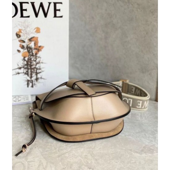Replica Perfette Loewe Gate Piccolo Borsa Sabbia Vitello e Jacquard imitazioni