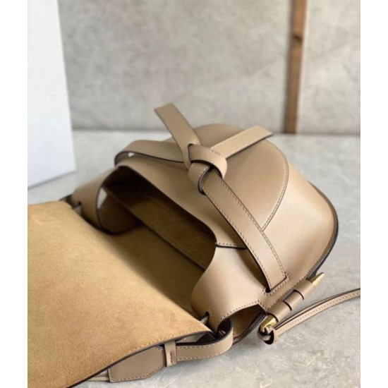 Replica Perfette Loewe Gate Piccolo Borsa Sabbia Vitello e Jacquard imitazioni