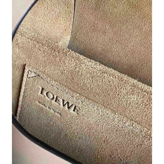 Replica Perfette Loewe Gate Piccolo Borsa Sabbia Vitello e Jacquard imitazioni