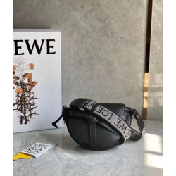 Loewe Mini Gate Dual Borsa Nero vitello