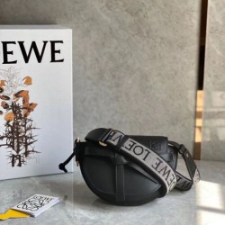 Loewe Mini Gate Dual Borsa Nero vitello Replica qualità specchio Replica Perfette Loewe Mini Gate Dual Borsa Nero vitello imitazioni