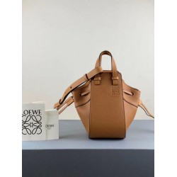Loewe Mini Hammock Drawstring Borse Firmate Replica Brown