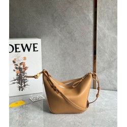 Loewe Mini Hammock Hobo Borsa Light Brown Vitello