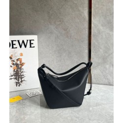 Loewe Mini Hammock Hobo Borsa Nero Vitello