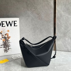 Loewe Mini Hammock Hobo Borsa Nero Vitello Replica qualità specchio Replica Perfette Loewe Mini Hammock Hobo Borsa Nero Vitello imitazioni