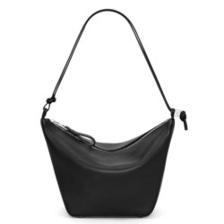 Replica Perfette Loewe Mini Hammock Hobo Borsa Nero Vitello imitazioni