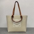 Loewe Anagram Medium Tote Borse Replica Alta Qualità Jacquard e Vitello