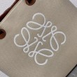 Loewe Anagram Medium Tote Borse Replica Alta Qualità Jacquard e Vitello