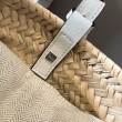 Loewe Drawstring Bucket Borsa Palm Leaf e vitello bianca