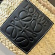 Loewe Drawstring Bucket Borse Imitazioni Palm Leaf e vitello nera