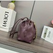 Loewe Flamenco Purse Borgogna Nappa Agnello