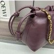 Loewe Flamenco Purse Borgogna Nappa Agnello