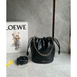 Loewe Flamenco Purse Bucket Borsa Nero Nappa Agnello