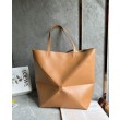 Loewe Grande Puzzle Fold Tote Imitazioni borse griffate Tan Calfskin