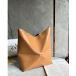 Loewe Grande Puzzle Fold Tote Imitazioni borse griffate Tan Calfskin